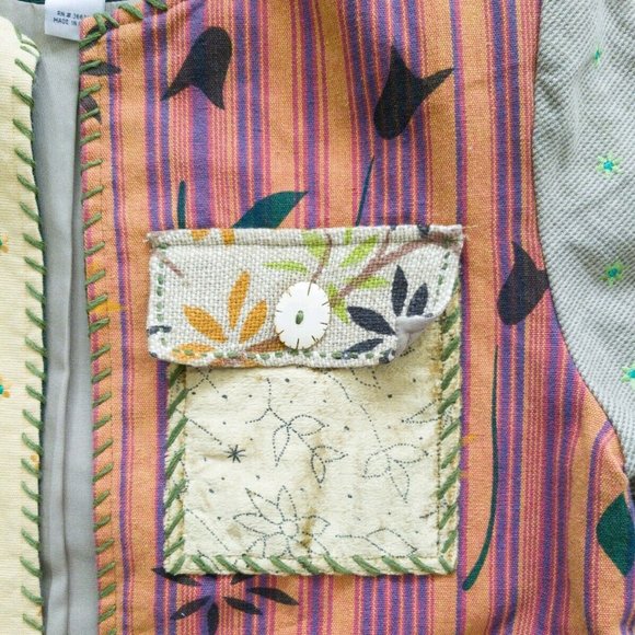 Stonebridge Patchwork Jacket Womens Size L - Picture 5 of 9